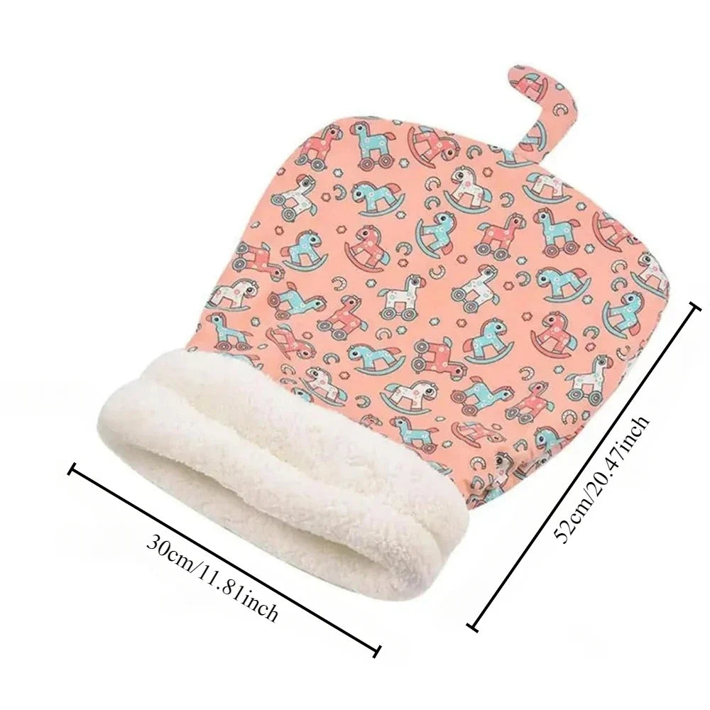 Self Warming Cat Bed - Plush Cat Sleeping Bag for Indoor Cats, Cozy Nest for Compact Pets