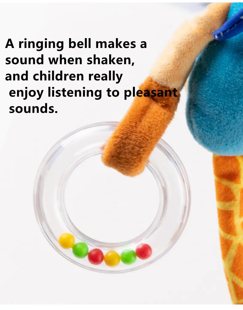 Spiral Giraffe Crib Toy Newborn Sensory Toys Rattle