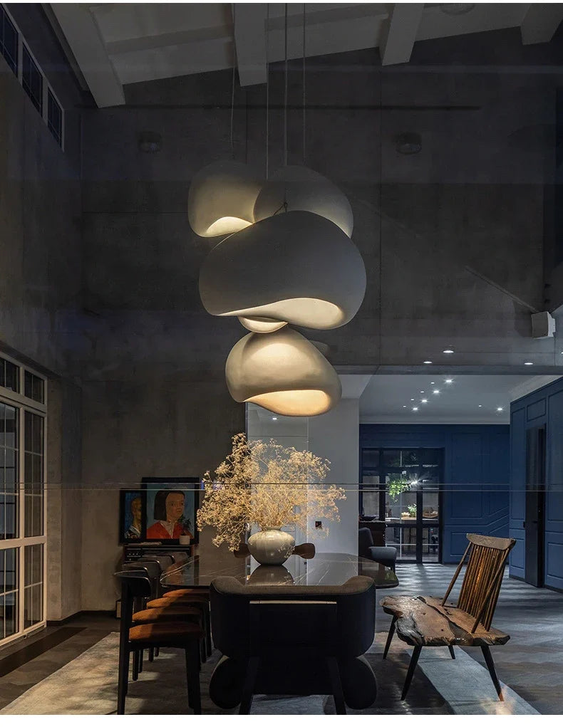 Japandi Pendant Ceiling Lamps Scandinavian Wabi Sabi LED Dining Room
