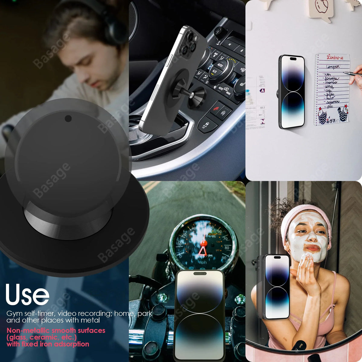 Gym Magnetic Phone Holder & Accessories - Hands-Free Workout Mount