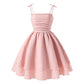 Plush Girls' Princess Dress - Tiered Sling Dress, Flattering, Polyester, For Birthday Party