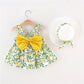 floral a-line, flowy cotton-polyester, for summer beach party – Plush baby girl dress