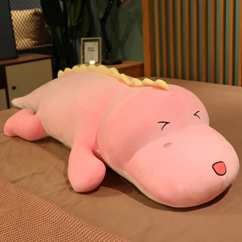 80CM Cute Dinosaur Plush Toy - Plush Cartoon Pillow for Kids