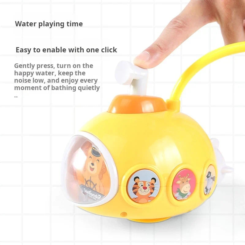 Baby Bath Toys for Kids Motor-Driven Submarine Shower Sprinkler