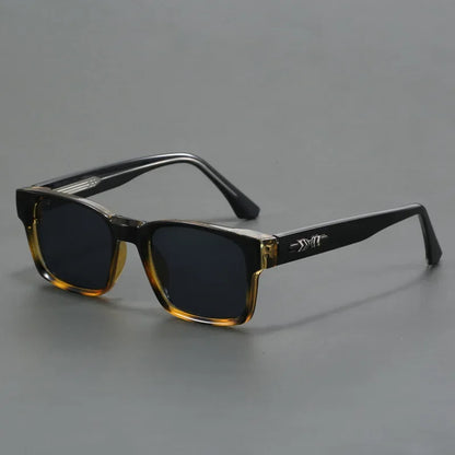 mirror lens, anti-mist outdoor driving shades, wide coverage – Men's square frame sunglasses UV400