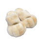 Plush cozy women's slippers - cat-paw design, long-pile plush faux fur, indoor use