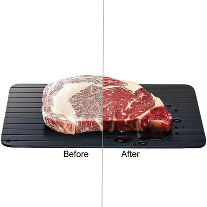 Defrosting Fast Aluminum Tray With Brush Thaw Board