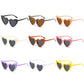 Kids Heart Sunglasses Plastic Frame Heart Shaped Summer 2026 Trend Sturdy Polycarbonate Lenses Outdoor Play