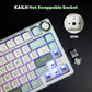 Keyboard Mechanical R75 Gasket 80Key RGB Hot Swap Spanish