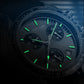 Quartz Chronograph Watch Blue Nylon Strap Water-Resistant
