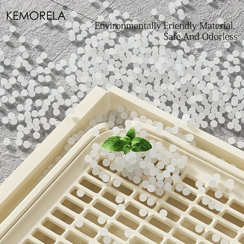 Semi-Enclosed Leak-Proof High-Sided with Mat 2026 – KEMORELA Extra Large Stainless Steel Cat Litter Box