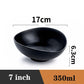 Bowl Ramen Black Plastic Japanese Style Noodle Bowl