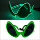 LED Neon Glasses - Glow Sunglasses for Parties, EL Wire Neon Glasses for Kids & Adults