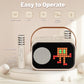 Kids2025 Edition Karaoke Machine Travel-Friendly Bluetooth Speaker With 2 Cordless Microphones Party Gift