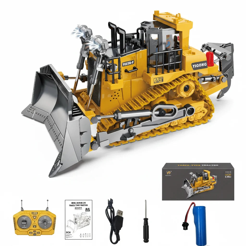 Remote Control Excavator Toy 4x4 Sturdy Alloy Construction Vehicle TikTok Viral Fall 2025 Kids Gift