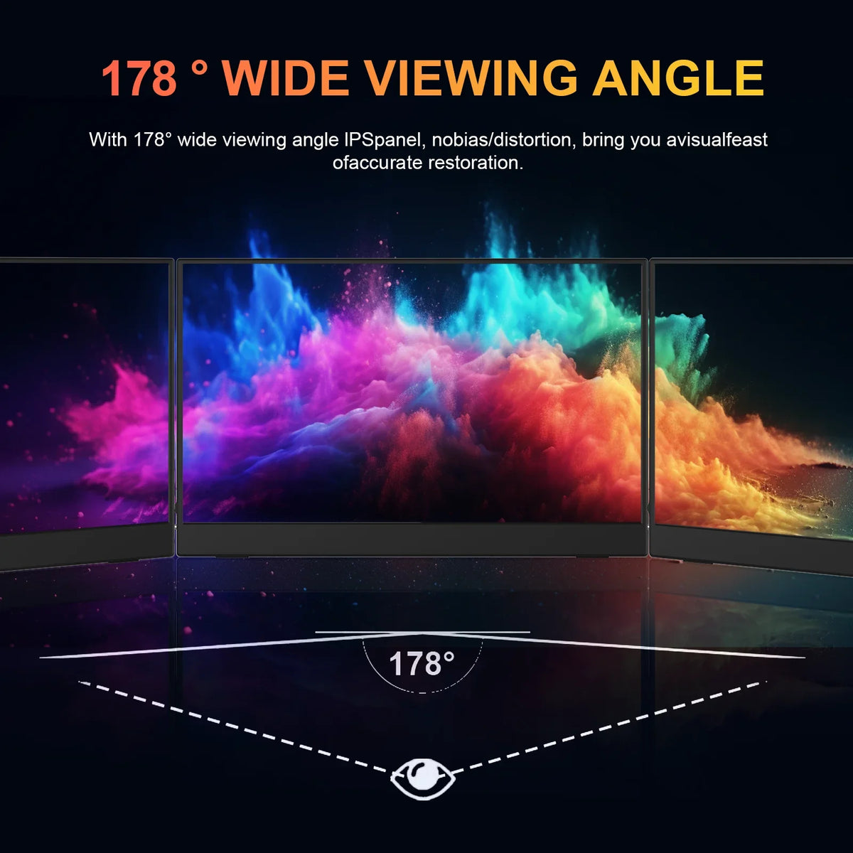 Travel-Friendly 15.6 Inch FHD IPS Gaming Monitor 3ms Speaker