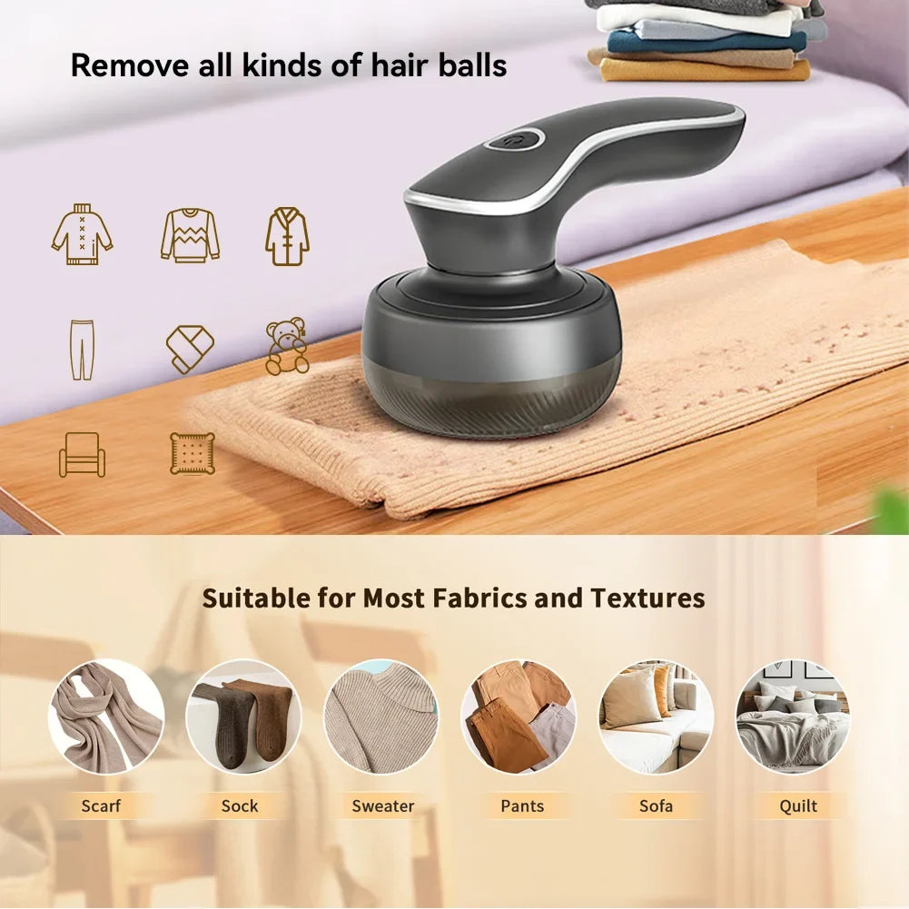 Motor-Driven Digital Display Lint Remover Travel-Friendly Fabric Shaver for Clothes Fluff and Hair Balls