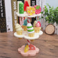 Ice Wooden Cream Play Rack for Kids - Educational Toy for Imaginative Role-Play and Family Fun