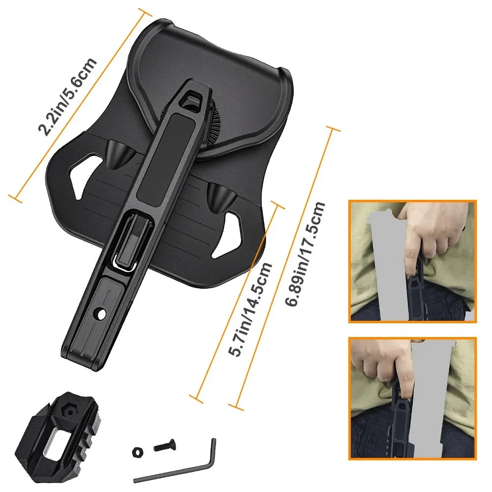 Pistol Nylon Belt Holster - Universal Fit for Double Stack 9mm Handguns, Airsoft and Outdoor Carry