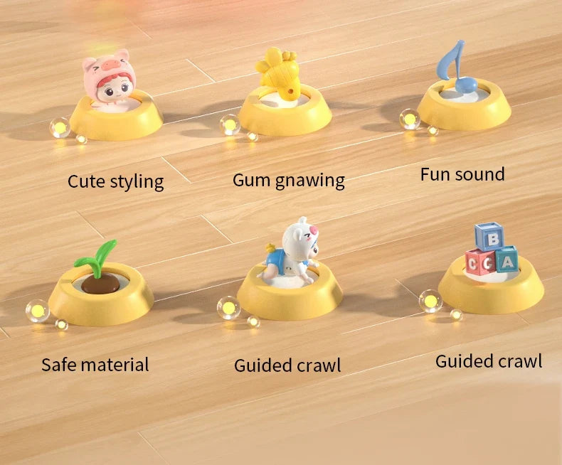 Crawling Baby Guide Toy Newborn Sensory Toys Music Aid