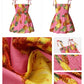 Plush girls' sundress - smocked bodice, daisy print, polyester, for casual summer outings