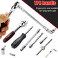 Metric Socket Wrench Kit - Household Tools Car Mechanic Kit with Ratchet and Adapters