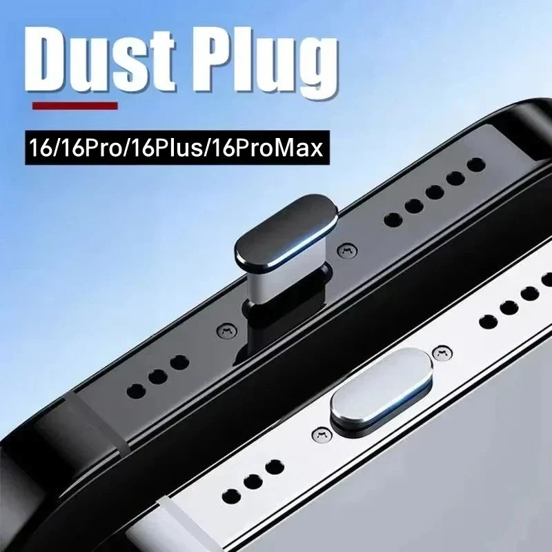 Type-C Metal Charging Port Dust Plugs - 2Pcs iPhone Accessories, Dust & Liquid Protection
