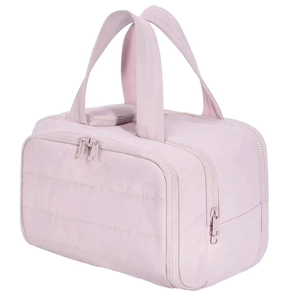 large capacity wash bag, bathroom toiletries partition organizer – Water-Resistant women's travel cosmetic bag