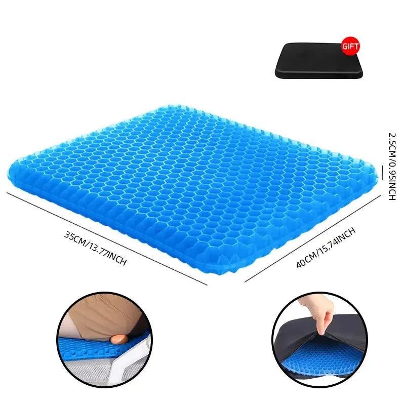 Pressure Relief for Tailbone Back Pain, Office Chair Wheelchair Car 2026 – Honeycomb Gel Seat Cushion