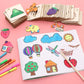 Wooden DIY Art Stencil Kit for Kids - Creative Painting & Drawing Tools, Educational Craft Supplies