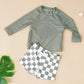 unisex Breathable baby swimsuit - long sleeve rash guard, polyester elastane, for summer pool