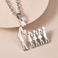 Mother's Day Gift Children Family Stainless Steel Jewelry – Silver Stainless Steel Mother & Kids Pendant Necklace