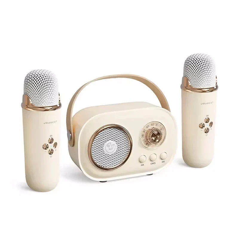 Karaoke Travel-Friendly Bluetooth Speaker With Microphone Mini FM Radio Back To School 2025 Gift Idea