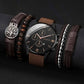 Quartz Watch And Bracelet Kit Nylon Band Casual Gift