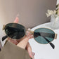 Trendy Oval Sunglasses for Women 2025 Deluxe Metal Frame Timeless Vintage Round Shades Unisex