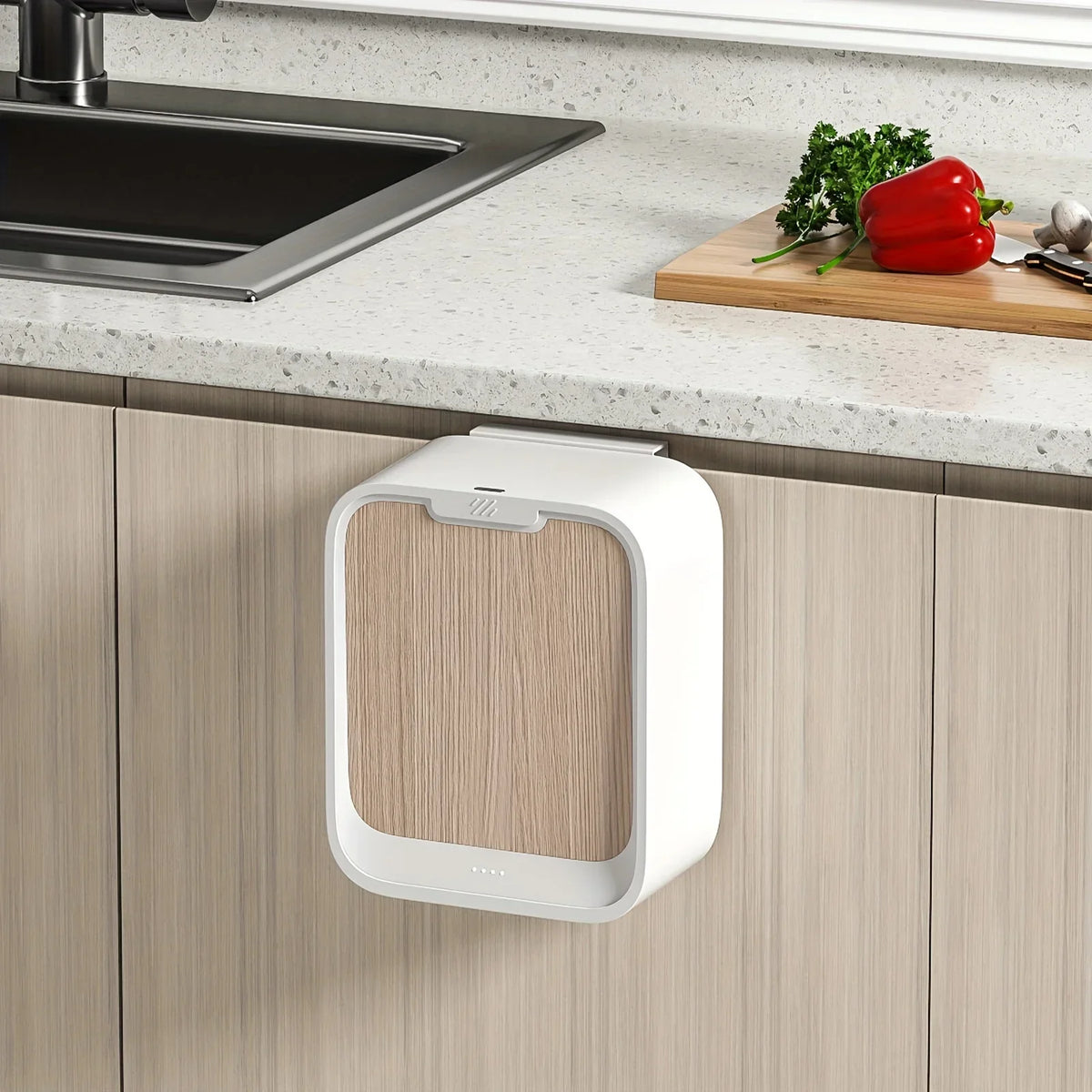 Sensor Motion Trash Can Hanging Bin For Cabinet Door