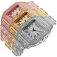 Watch Gold Rhinestone Bracelet Unisex Wristwatch Holiday 2025 Sparkling Quartz Statement Gift