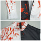 Costume Clown Bloody Jumpsuit Halloween 2025 Scary Party