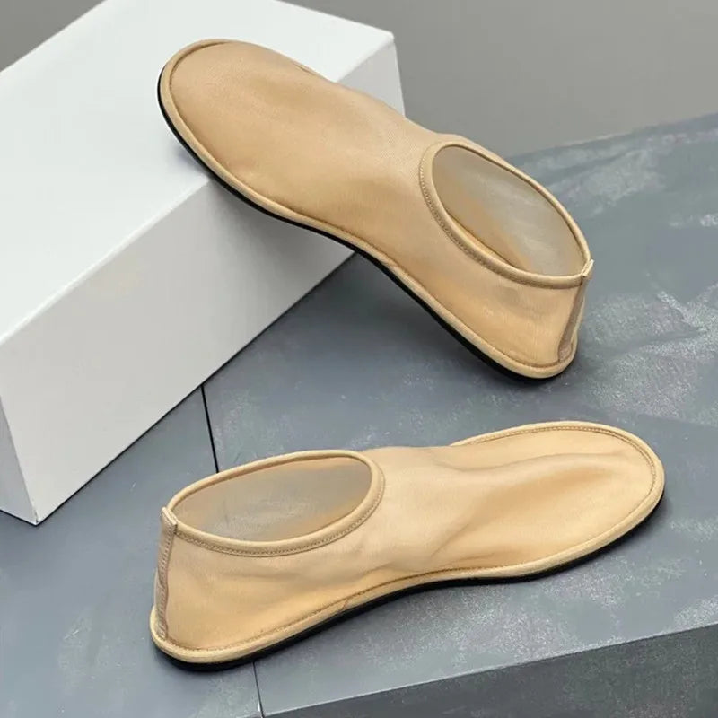 Women Breathable Mesh Ballet Flats - Slip On, For Summer