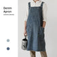 Apron Denim Washed Cotton Canvas Korean Dress Apron Fall 2025 Kitchen Garden Cooking Apron With Pockets