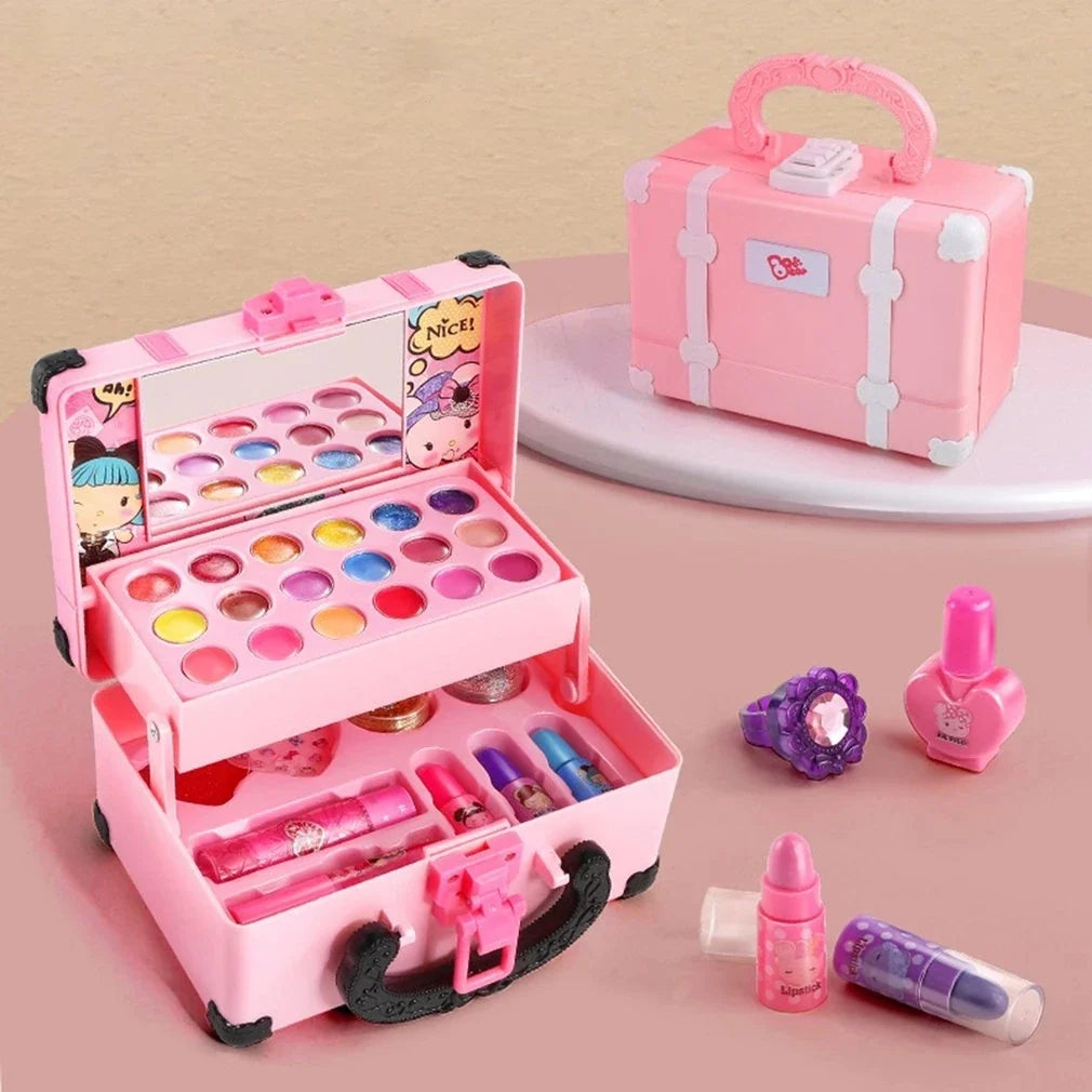 Princess Makeup Play Kit for Kids - Safe, Non-Toxic Cosmetic Kit with Lipstick & Eye Shadow