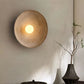 Japanese Japandi Resin Wall Lamp Retro Ribbed Shade Bedside