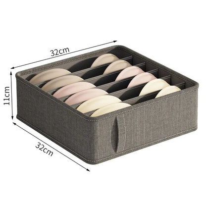 Polyester Sock Bra Organizer Box with 20 Grids - Household Organizers for Drawers & Cabinets