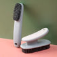 Plush Bristled 2pc Household Cleaning Brushes - Long Handle Shoe & Clothes Brush Kit