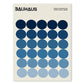 Abstract Blue Bauhaus Canvas Wall Art Contemporary Bedroom