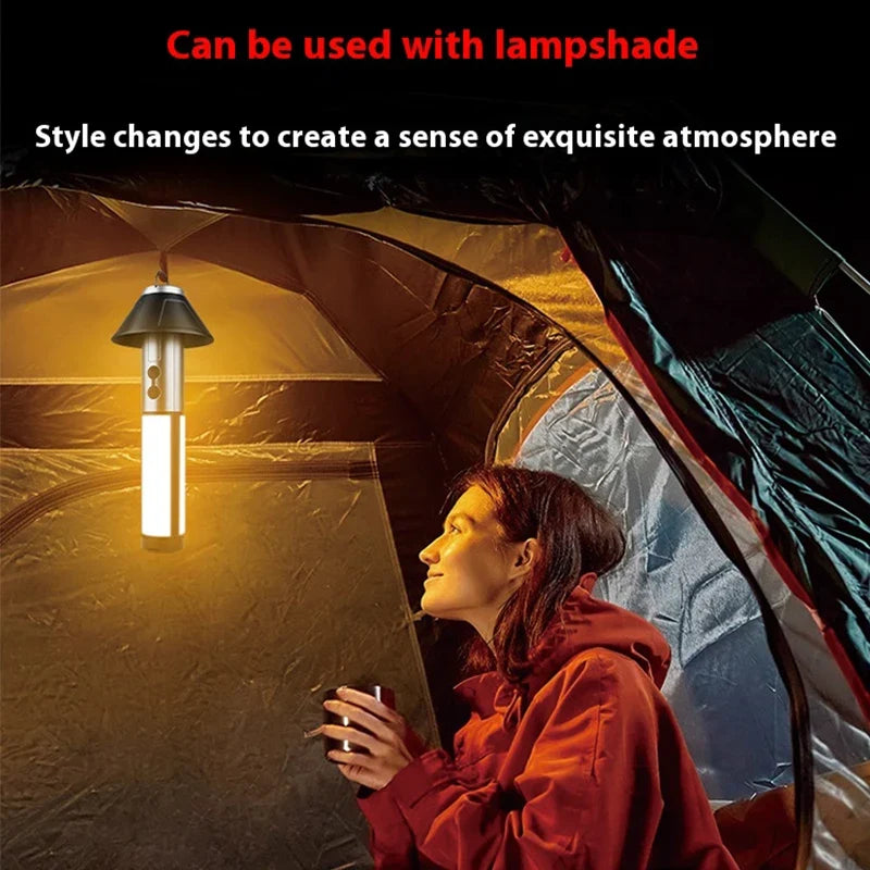 LED Searchlight Telescopic Folding ThreeHead Light, Battery-Powered Outdoor Camping Light, Emergency Car Repair Fall2026
