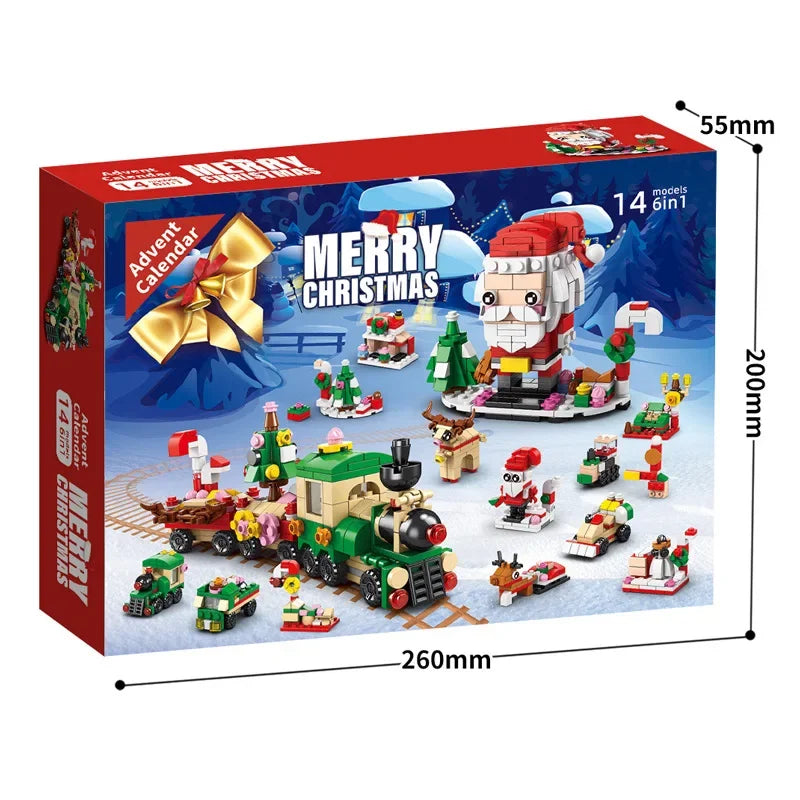 Building Christmas Blocks Advent Calendar DIY Kit Kids