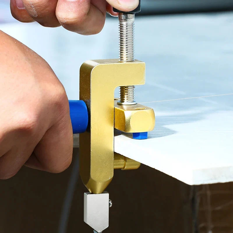 Ceramic Cutter Tile Breaker Knife - Hand-Held Diamond Roller Device with Nozzles