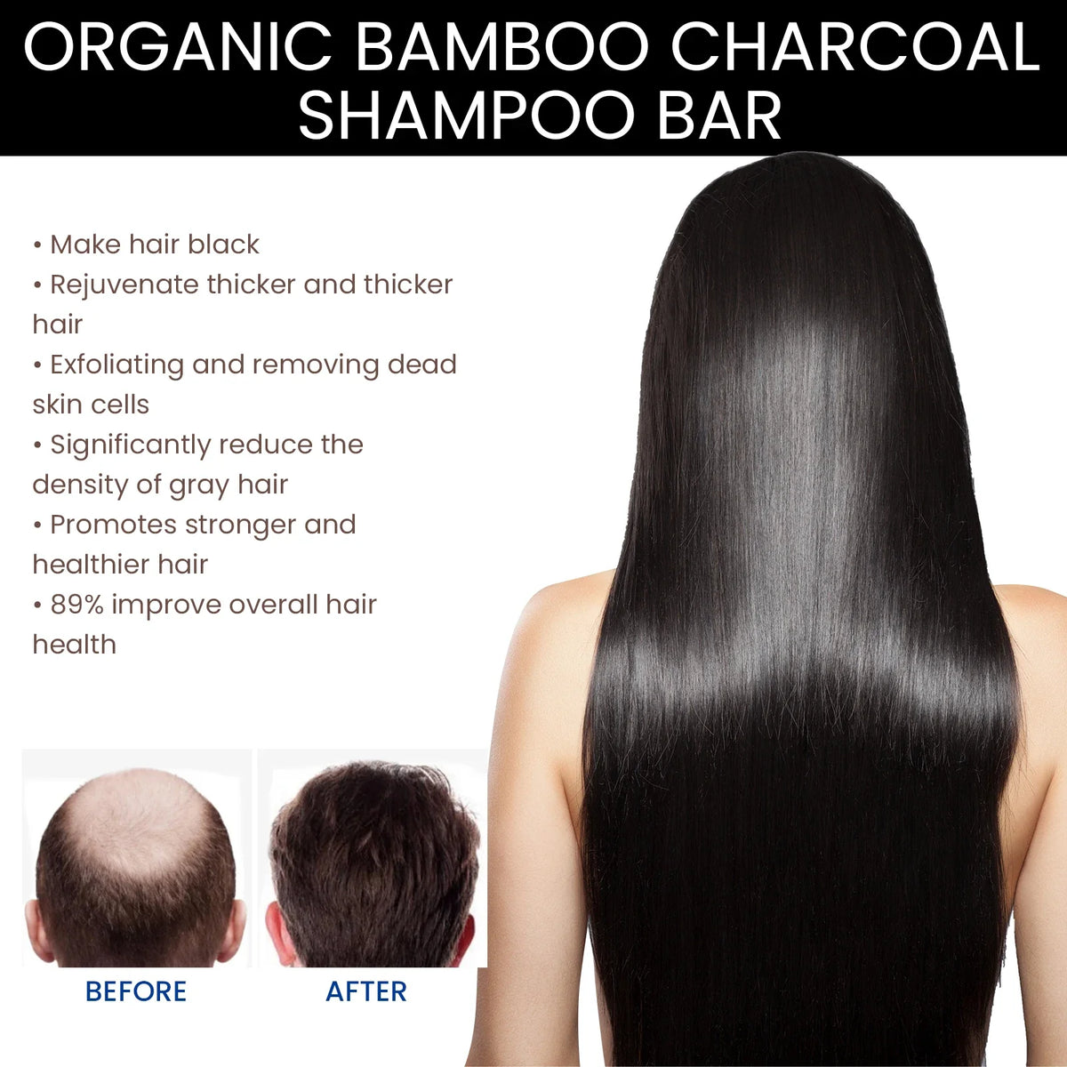 Deep Scalp Cleanse Oil Control Hair Nourishing TikTok Viral 2026 – Bamboo Charcoal Shampoo Soap Bar 60g