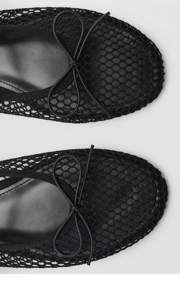 Women’s Breathable Ballet Flats - Mary Jane, Mesh, Summer